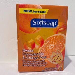 Softsoap Discontinued Sweet Honeysuckle & Orange Peel 4 Pack Bar Soap